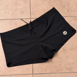 Roxy Black Lace-Up Swim Board Beach Shorts - Size 2XL